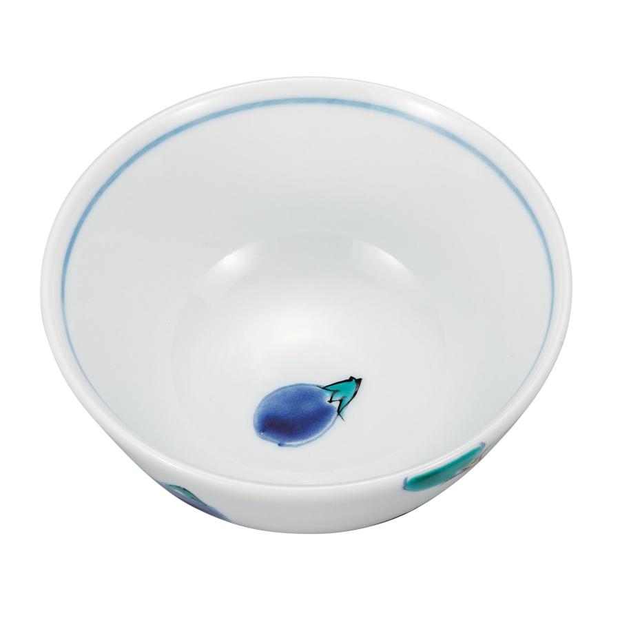日本の伝統工芸品【九谷焼】 飯碗 色なす