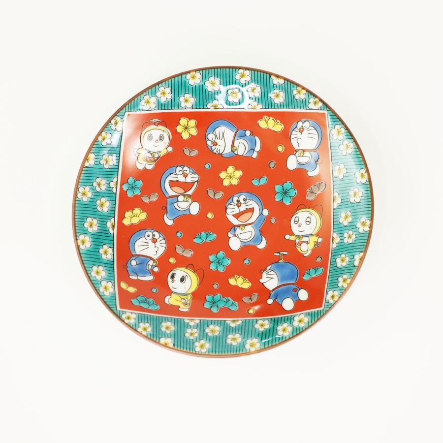 九谷焼 青郊窯 大人気 ドラえもん 小皿 木米風・梅花