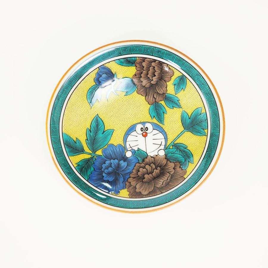 九谷焼 青郊窯 大人気 ドラえもん 小皿 吉田屋風・四彩