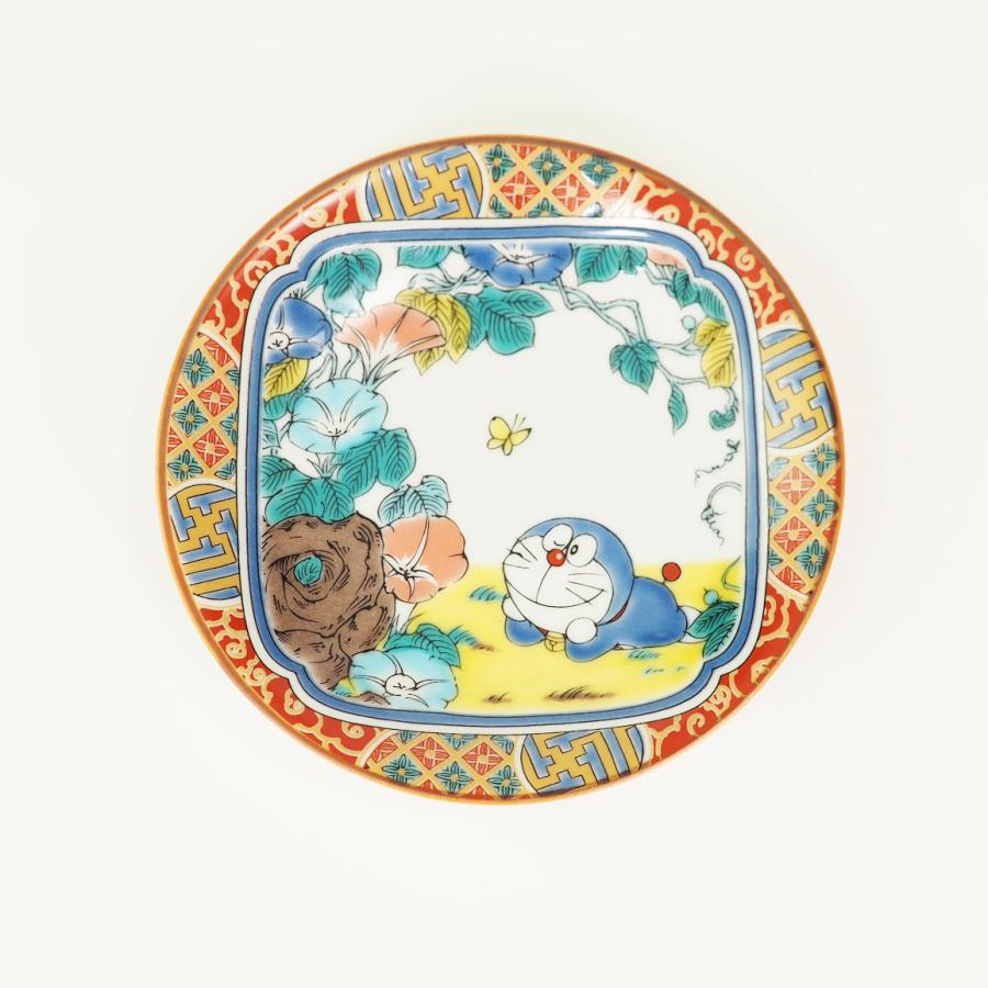 九谷焼 青郊窯 大人気 ドラえもん 小皿 庄三風・彩色金襴手